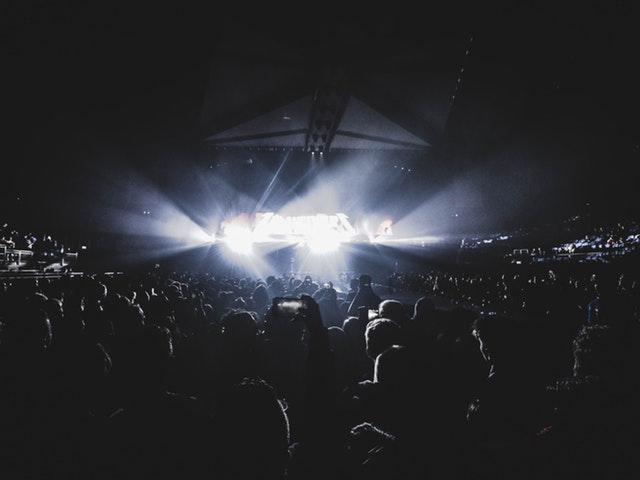 En musik festival pågår